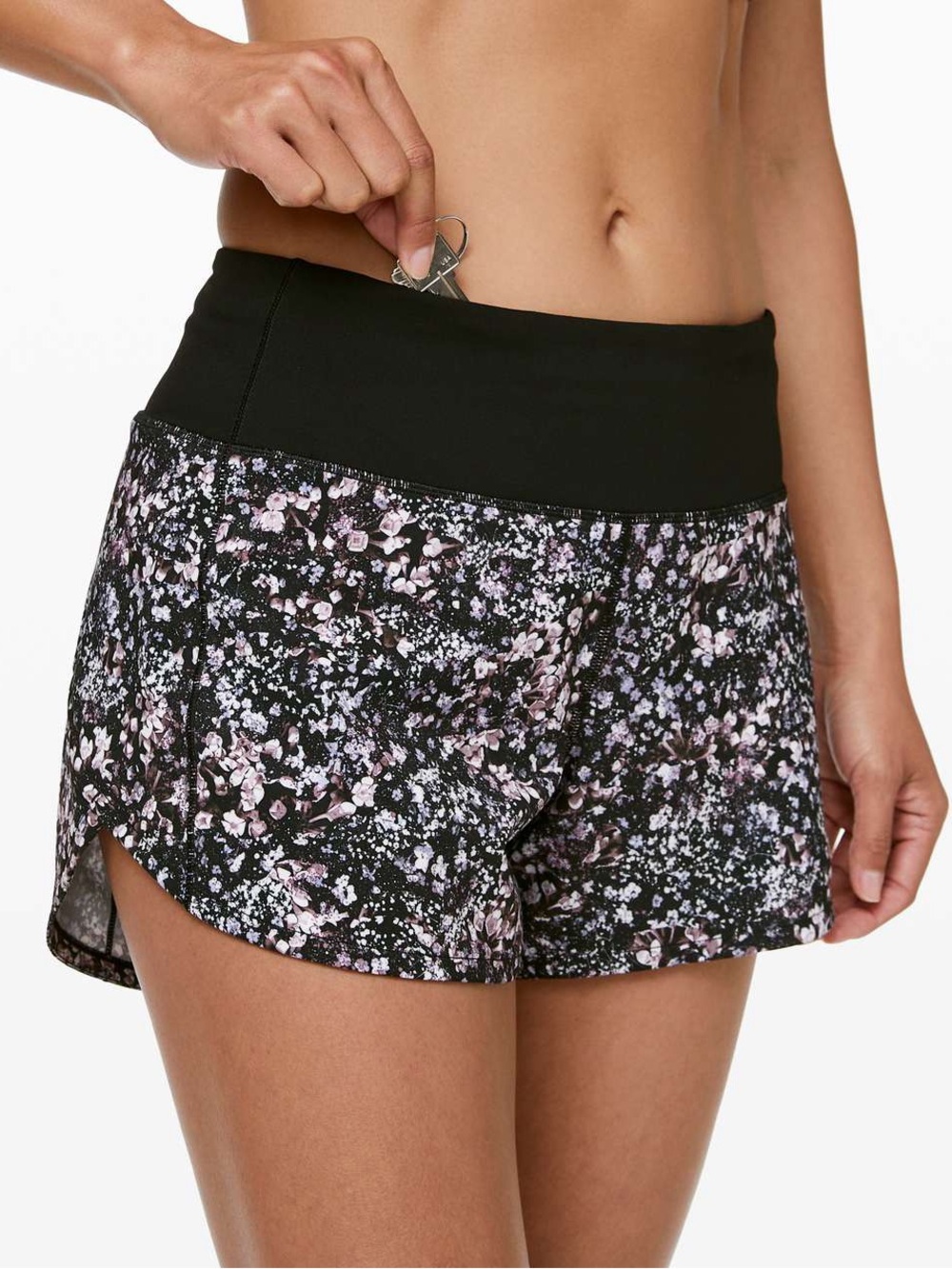 Lululemon Speed Up Short Long 4" Floral Spritz Multi Size 4